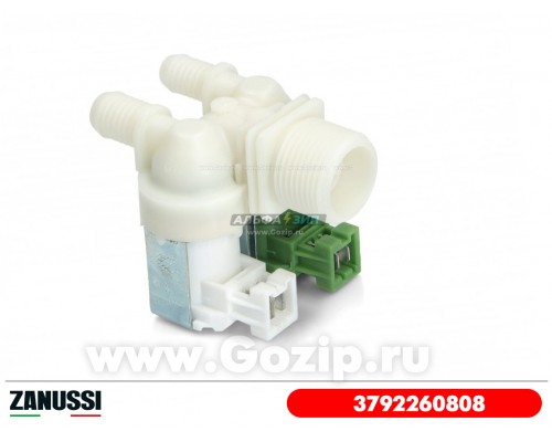 Клапан впускной 2x180  для стиральной машины Zanussi 3792260808