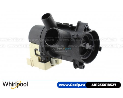 Сливной насос Askoll m.253 25Вт в сборе для стиральной машины Whirlpool - 481236018527