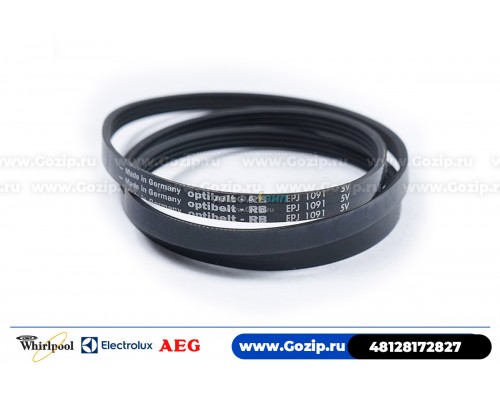 Ремень 1091 J4 EL «Optibelt» стиральной машины Whirlpool