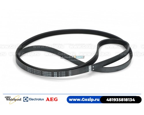 Ремень 1310 J5 EL «Optibelt» стиральной машины Whirlpool