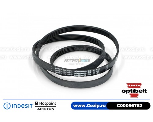 Ремень 1123 J4 «Optibelt» стиральной машины Indesit C00056782