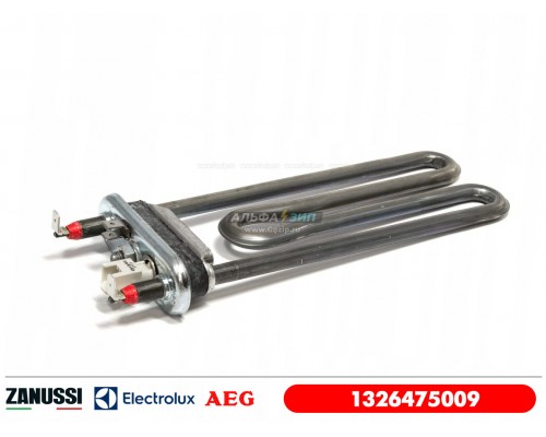 ТЭН 1750Вт 185мм. с датчиком для стиральной машины Electrolux 1326475009