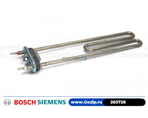 ТЭН 2000Вт 300мм с отв. Thermowatt для стиральной машины Bosch / Siemens - 263726