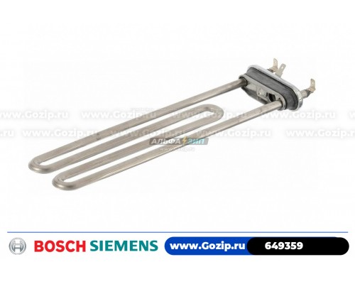 ТЭН 2000Вт 240мм прямой с отв. для стиральной машины Bosch 649359 Original