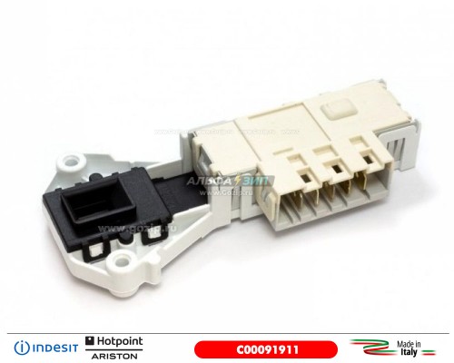 Замок люка для стиральной машины Indesit / Ariston C00091911