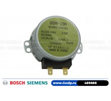 Мотор 489688 - 220вольт врещения тарелки микроволновки Bosch