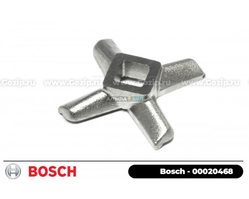 Нож мясорубки BOSCH-00020468 квадрат 9мм под шнек